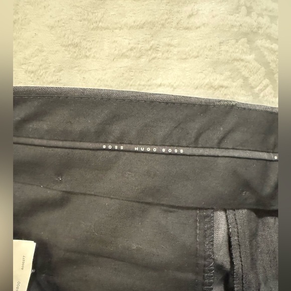 Hugo Boss Mens Ray Charles US Pants 36R gray stripe wool blend - Picture 4 of 11